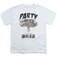 2012167-stranka u stilu 2012 - 18-godišnja majica kratkih rukava za mlade, bijela-mala
