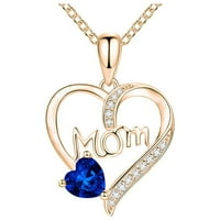 Ženska ogrlica s privjeskom u obliku srca dragocjeni je poklon za mamu kao poklon za nakit za Majčin dan