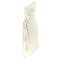 Ljetna Maksi haljina elegantna višebojna s jednostavnim sofisticiranim dizajnom, pogodna za sve prigode, smeđe haljine;