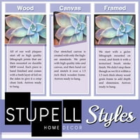 Stupell Home dekor uokviren platno umjetnički tisak
