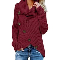 Ženski džemper s dugim rukavima na kopčanje dukserica pulover majice bluza majica