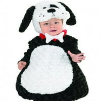 Crno-bijeli kostim za štene za malu djecu za Noć vještica