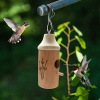 Dekoracija kolibrića Vanjska viseća drvena hranilica za ptice drvena kućica za kolibriće