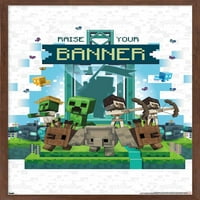 Minecraft: legende-Podignite svoj transparent zidni poster, uokviren 14.725 22.375