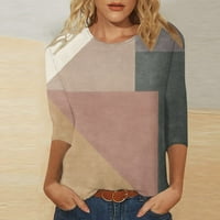 Ženske bluze na rasprodaji ženska modna široka majica s printom bluza s rukavima s lampionima ležerni vrhovi s okruglim vratom pokloni