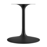 Ovalni blagovaonski stol 90 crno-bijeli