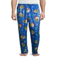 SpongeBob Squarepants Muške božićne pidžame hlače