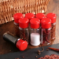 Plastični Shakeri za začine, sol i papar, staklenka za začine, staklenka za začine za roštilj, boce, posuda za Cruete, crvena