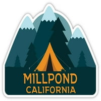 Mlinski ribnjak Kalifornija suvenir vinilna naljepnica naljepnica za kampiranje dizajn šatora