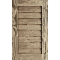 Ekena Millwork 16 W 21 h Timbertane s pijeskom vertikalnog fau drva nefunkcionalni otvor za zabat, primed tan