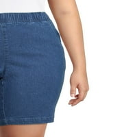 Realsize Women Plus veličine Povucite na rastezljivim kratkim hlačama s džepovima