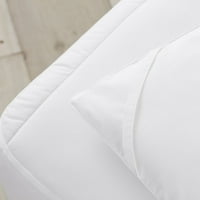 Ecopure® čisto + jednostavna kompletna kraljica bijela osnovna posteljina