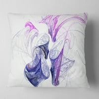 Dizajn u boji dima ljubičasta - Sažetak jastuka za bacanje - 16x16