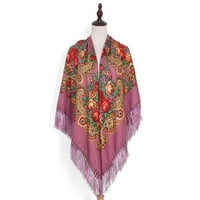 Ženski modni boemski šal u etničkom stilu s leptir mašnom šal s pelerinom veliki šal mekani topli modni šal