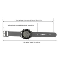 Digitalni sat, Vodootporni svjetleći digitalni kronograf, sat sa silikonskim remenom s budilicom, izvještaj o satu, Prikaz datuma