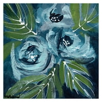 Umjetnička galerija remek -djela Plavo cvijeće Nikol Wikman Floral Canvas Art Print