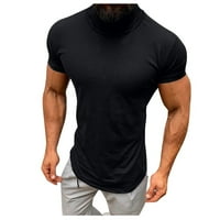 Muška majica s okruglim vratom ležerna proljetno-ljetna obična dolčevita kratkih rukava majice bluze košulje modne majice