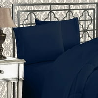 Set posteljine TC na odmor dar Elegant Comfort, Cal King, tamno plava