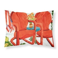 6140 jastučnica za crvene stolice s pogledom na terasu tkanina standardna jastučnica, standardna, višebojna