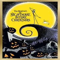 Disnejev film Tima Burtona noćna mora prije Božića 24.25 35.75 uokvireni Poster