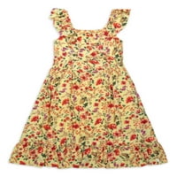 Maksi haljina s cvjetnim volanima za djevojčice u veličinama 7-16