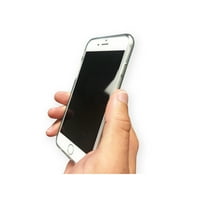 OP-IP7V1CG-A - Prozirna torbica za telefon sa po cijeloj površini, ružičaste i plave boje hibiskusa - iPhone 7 7S