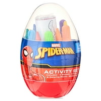 Spiderman plastični set aktivnosti uskršnjih jaja, uključuje listove za bojanje, naljepnice, markere, bojice