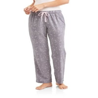 St Ladies Flanel Pant W DString Hearts