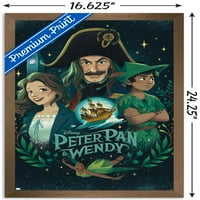 Disnejev plakat Peter Pan i Vendie - kolaž na zidu, 14.725 22.375 uokviren
