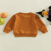 Majica za Noć vještica za djevojčice i dječake, puloveri s dugim rukavima s natpisima, vrhovi od 0 godina