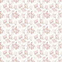 Buket cvjetova trešnje na lišću Tkanina-ružičasta