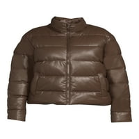 Vrijeme i tru Plus ženska jakna s kratkom fau kožom, veličine xs-3x