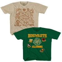 Harry Potter Boys Alumni grafička majica, 2-pack, veličine 4-18