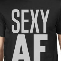 Seksi Muška crna Cool pamučna majica s okruglim vratom s zabavnom majicom za fitness