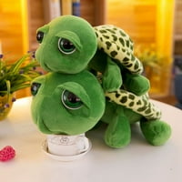 Plišana igračka, velika kornjača, mala zelena lutka kornjača