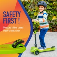 Flybar - Scooter Aero Wheel Kick za dječake i djevojčice u dobi - zeleno