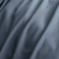 Set prekrivača za poplune od mikrovlakana, kraljevski, drveni ugljen, crni, Jednobojni ispis