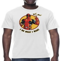 Marvel Muška majica Deadpool Grafičke majice Radite ono što želim, veličine S-3xl, muške majice