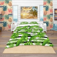 DesignArt 'uzorak s tropskim pokrivačem tropskog palminog lišća