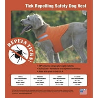 Sigurnosni prsluk za pse koji odbija krpelje i insekte