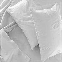 Par lažnih jastuka izrađenih od organskog pamuka i satena, u američkom