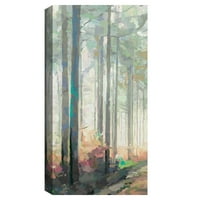 Umjetnička galerija remek -djela Woodland Journey Visoka šumska stabla ploča I i II od studijske umjetnosti platno umjetnost