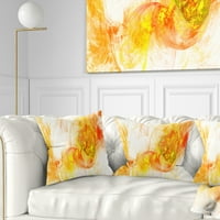 Dizajn obojeni dim žuto - Sažetak jastuka za bacanje - 18x18