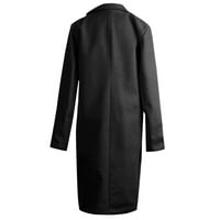 Rasprodaja ženskog kaputa za jesen-zimu modni topli kaput za kardigan za zimu jednobojna gornja odjeća dugih rukava