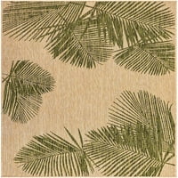 Tepih - tepih u prirodnom stilu, udoban i izdržljiv, izrađen od polipropilenskog materijala stabiliziranog UV svjetlom, palmino zeleni