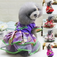Kostim Jiaroshvei u kineskom stilu Tang, haljina suknje za štene, odjeća za kućne ljubimce, festivalski kostim