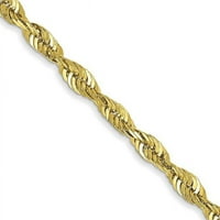 Najfiniji zlatni 10K Ultralaki lanac od užeta