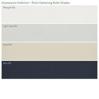 Kolekcija prilagođenih izraza, bežična soba za potamnjenje valjka, svijetlo siva, 3 4 Širina 48 Duljina