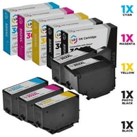 Obnovljeni Epson 302xl High Yie 5-Pack: Crna, foto crna, cijan, magenta, žuta za ekspresiju premium xp-6000