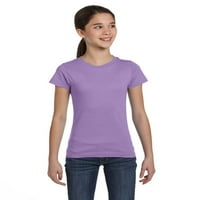 Jednobojne majice za djevojčice s kratkim rukavima, pamuk, pamuk, lavanda, vrijesak crvene boje